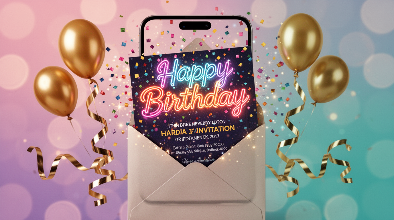 Birthday Invitation Ideas: Create Beautiful Digital Birthday Invitations