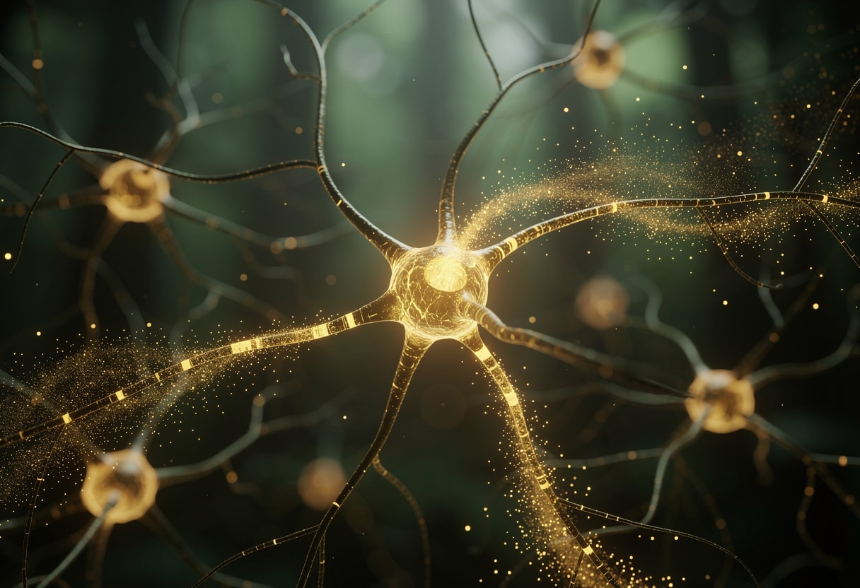 Bioluminescent neural network forming new synaptic connections representing Nerve Growth Factor stimulation