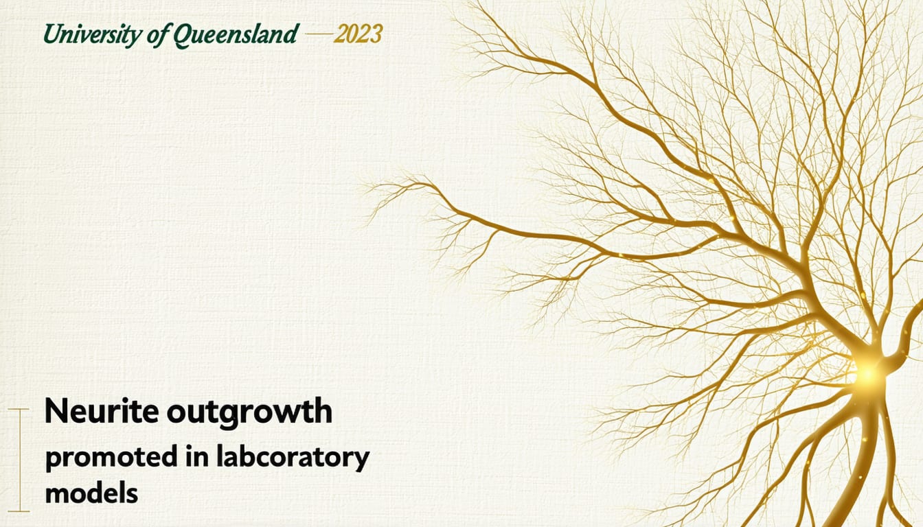 University of Queensland 2023 — Lion's Mane extract promoted neurite outgrowth in laboratory models