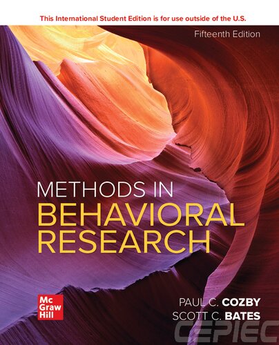 Methods in Behavioral Research — COZBY. et al. (2023)