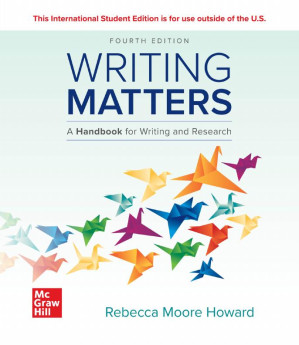 Writing Matters: A Handbook for Writing and Research — Rebecca Moore Howard (2021)