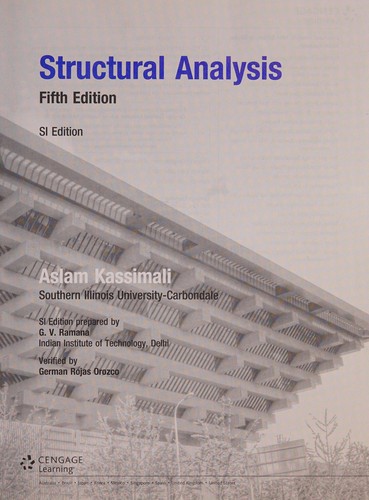 Structural Analysis, SI Edition — Aslam Kassimali (2014)