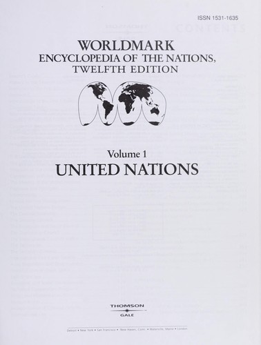 Worldmark Encyclopedia of the Nations: United Nations (2007)