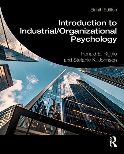 Introduction to Industrial/organizational Psychology — Ronald E. Riggio et al. (2022)