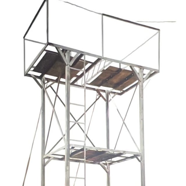 Two-Level Steel Water Tank Stand with Ladder