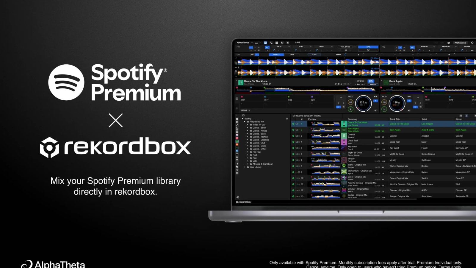 Spotify Officially Joins the Booth: Now Integrated into Serato, rekordbox & djay Pro