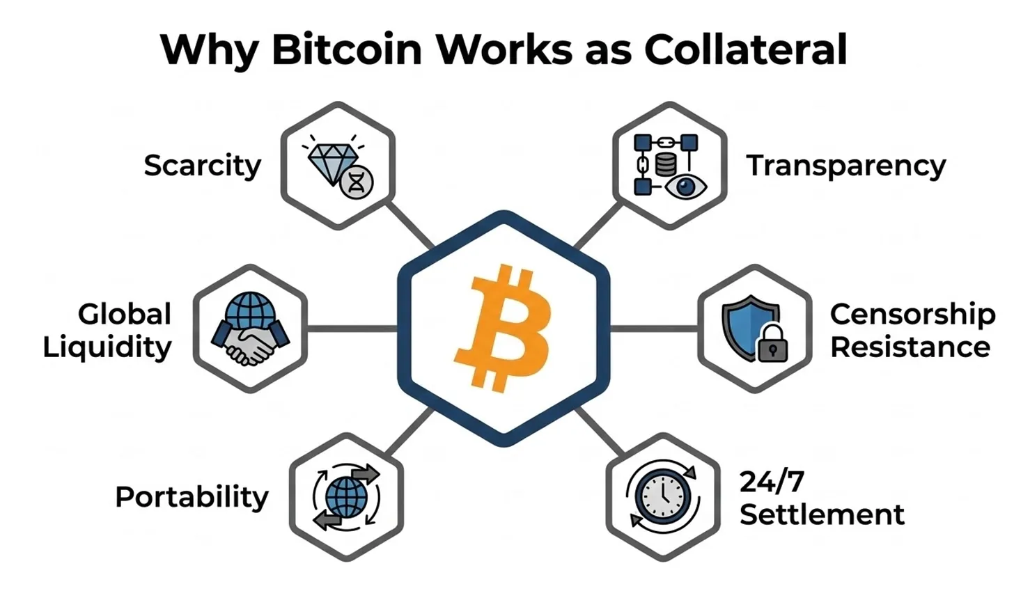 why bitcoin works as collateral