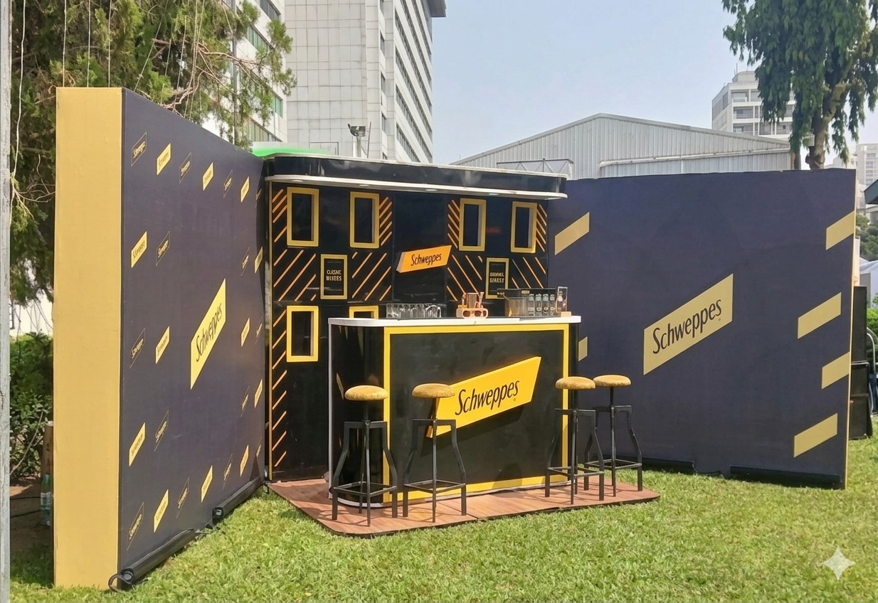 Schweppes cocktail boot setup