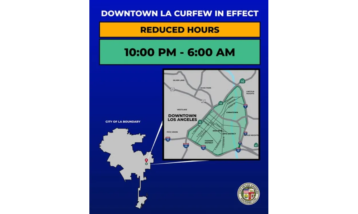 Dark Nights in L.A: Curfew Imposed Amid Immigration Unrest