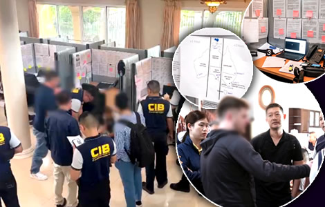Bangkok Mansion Busted: 13 Foreigners Arrested in Major Scam Centre Raid