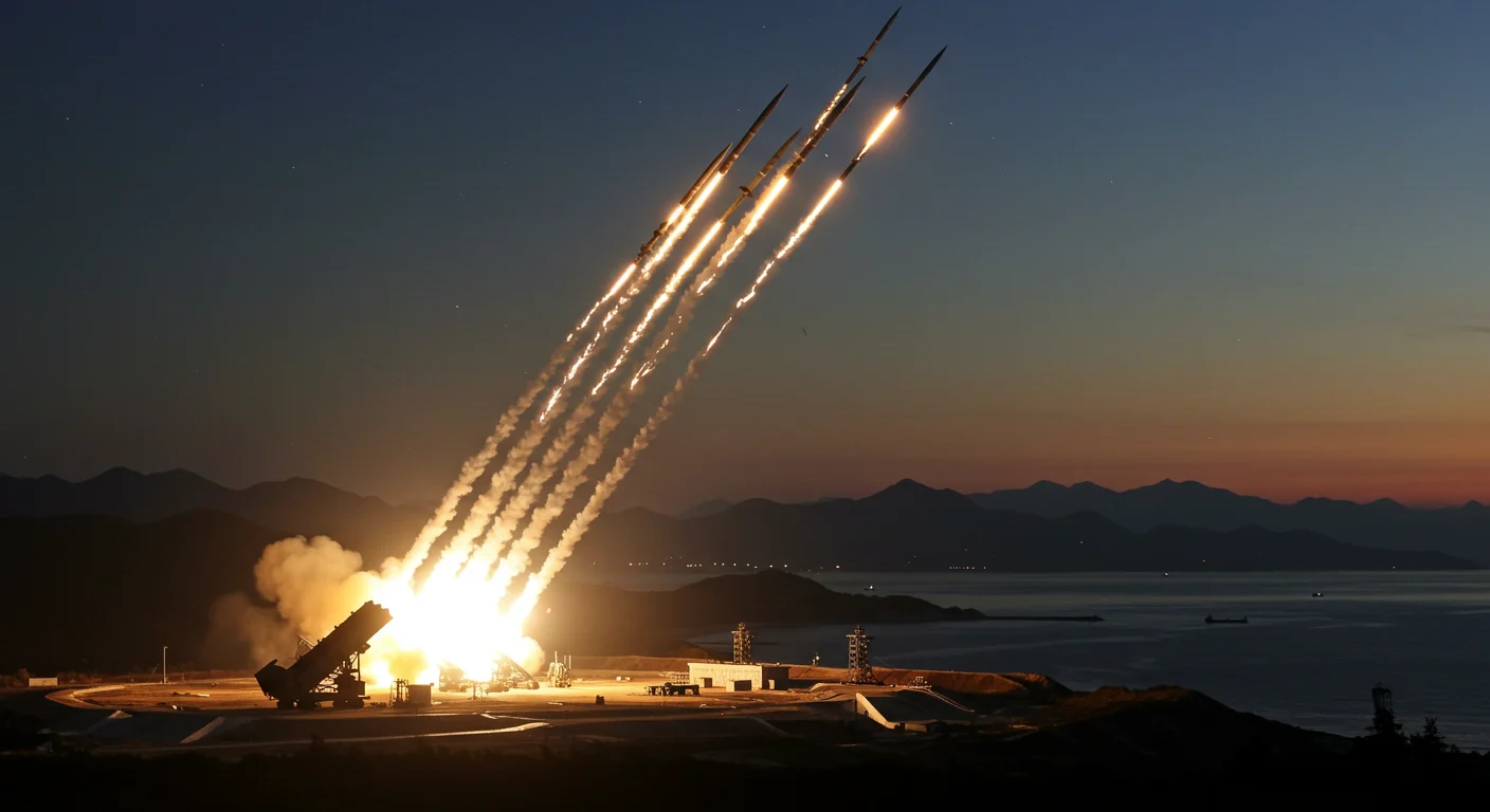 North Korea Warns West, Launches Dozens of Rockets Near Pyongyang