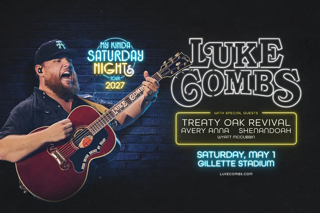 Luke Combs en concert à Arlington - My Kinda Saturday Night Tour 2027