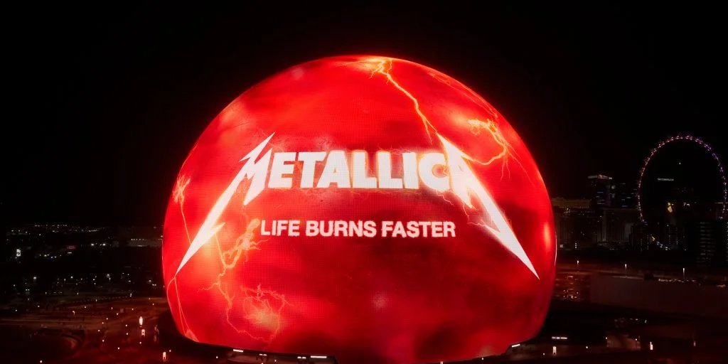 Metallica : Life Burns Faster au Sphere de Las Vegas 2026