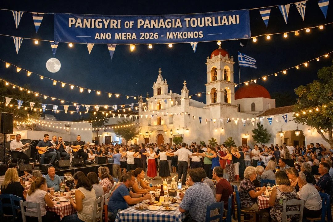 Panigiri de l'île de Mykonos – Fête de l'Assomption 2026