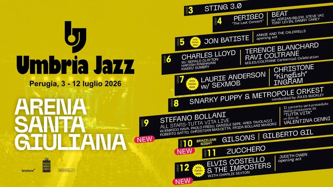 Umbria Jazz 2026 – Festival International de Jazz de Pérouse