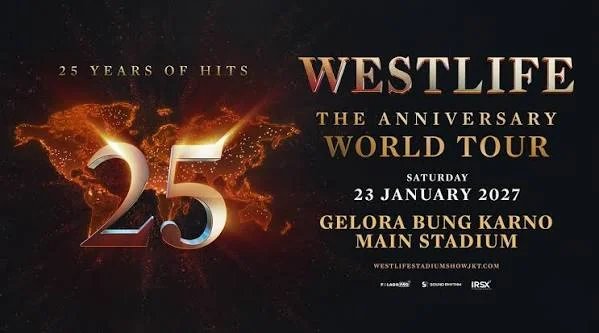 Westlife : The Anniversary World Tour à Jakarta 2027