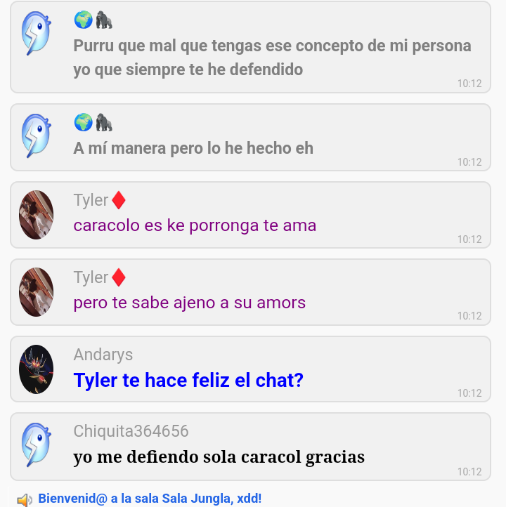 Caracol rogando amistad a purrunga