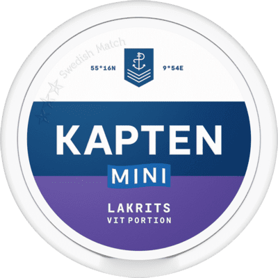 Kapten Lakrits Vit Portion Mini