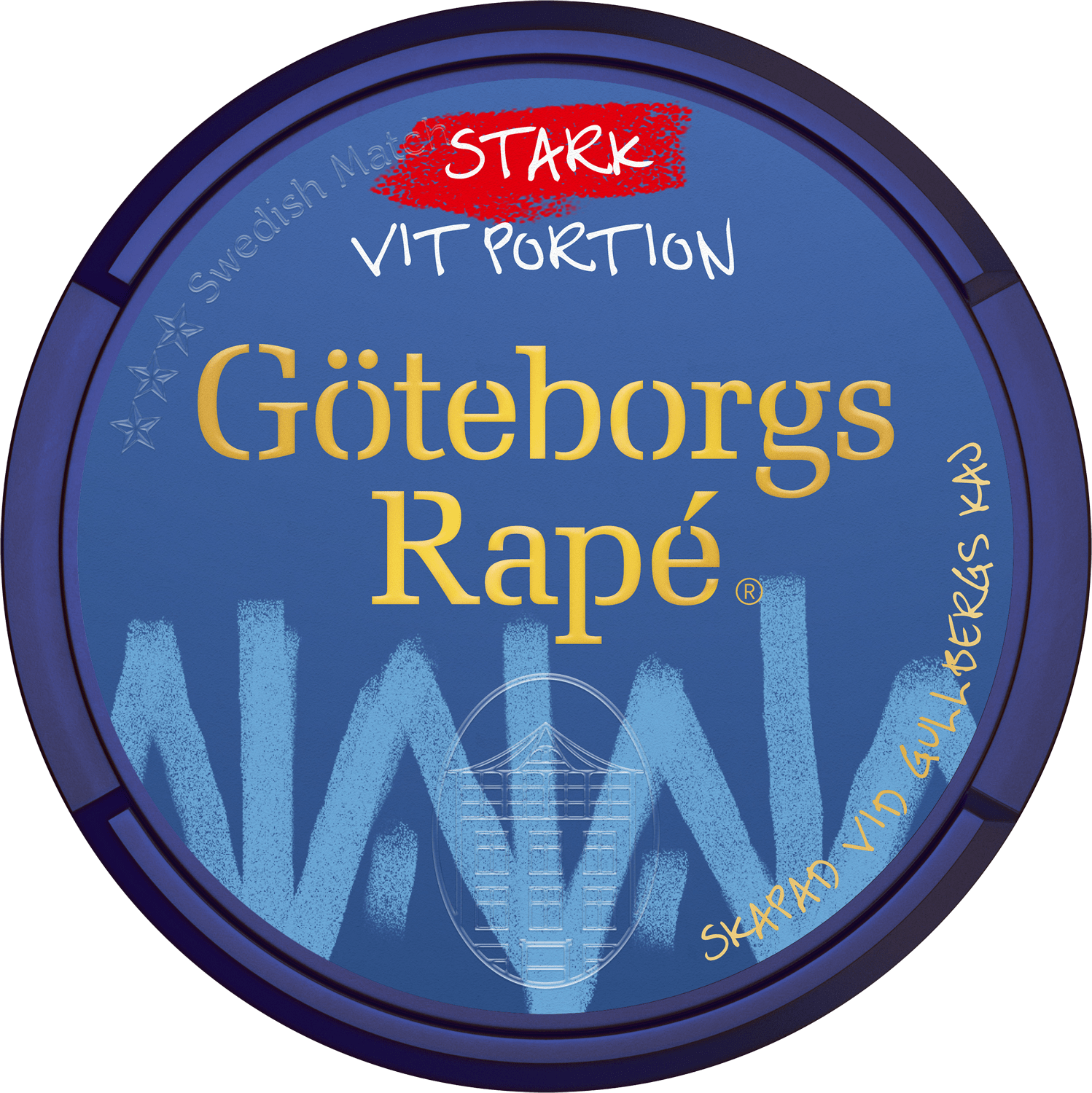 Göteborgs Rapé Vit Portion Stark