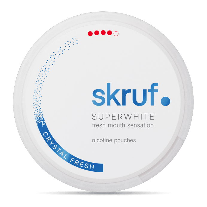 Skruf Superwhite Crystal Fresh Extra Strong