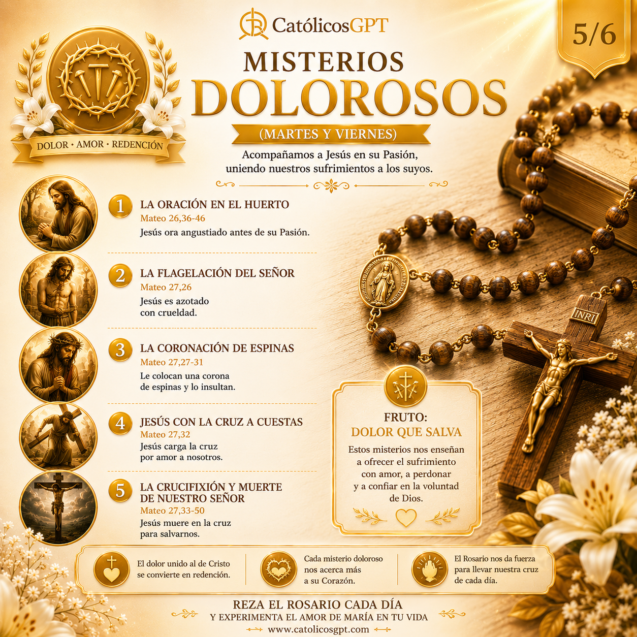 El Santo Rosario - Diapositiva 4