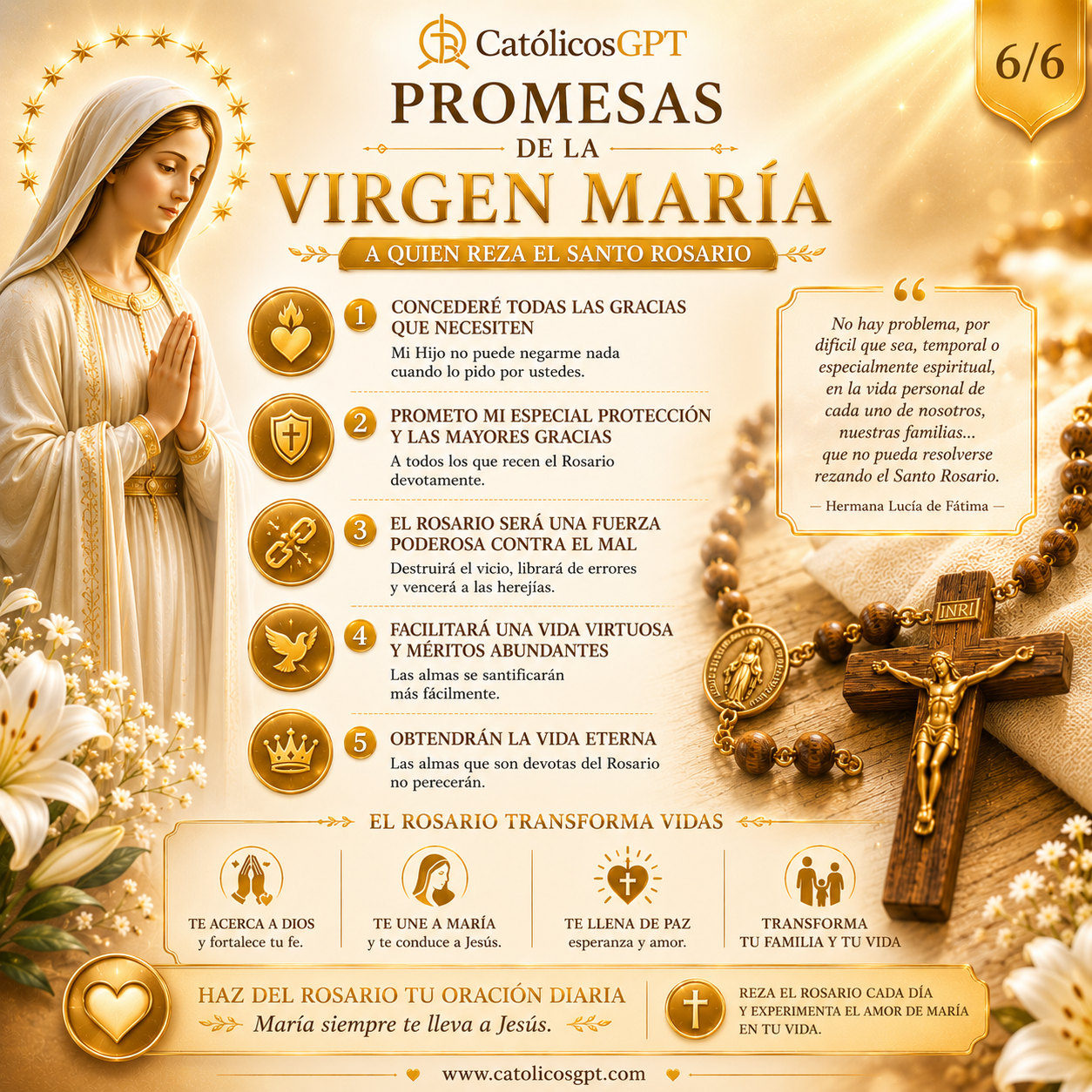 El Santo Rosario - Diapositiva 6
