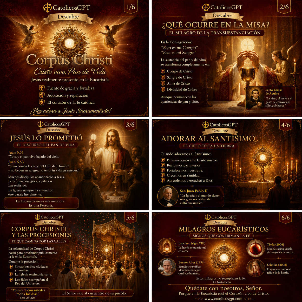 Corpus Christi: La Eucaristía Explicada en una Infografía | CatolicosGPT - Diapositiva 8