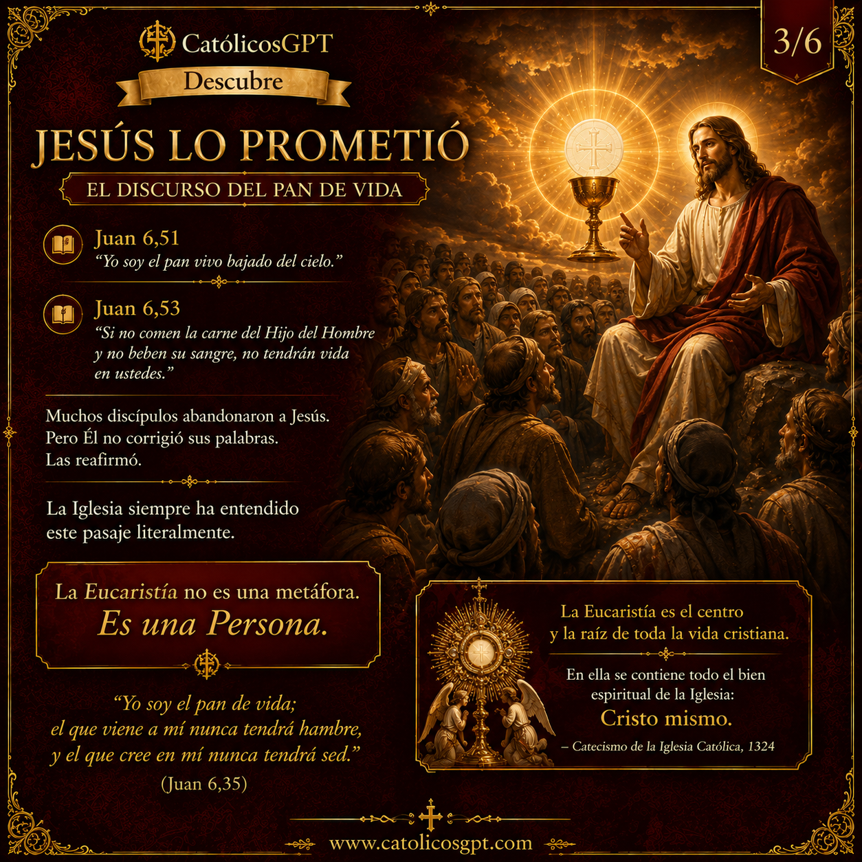 Corpus Christi: La Eucaristía Explicada en una Infografía | CatolicosGPT - Diapositiva 5