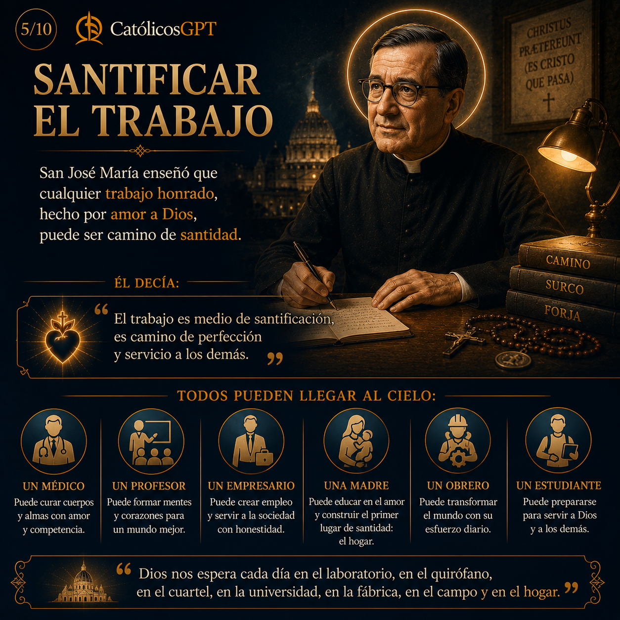 Biografía de San Josemaría Escrivá de Balaguer - Diapositiva 4