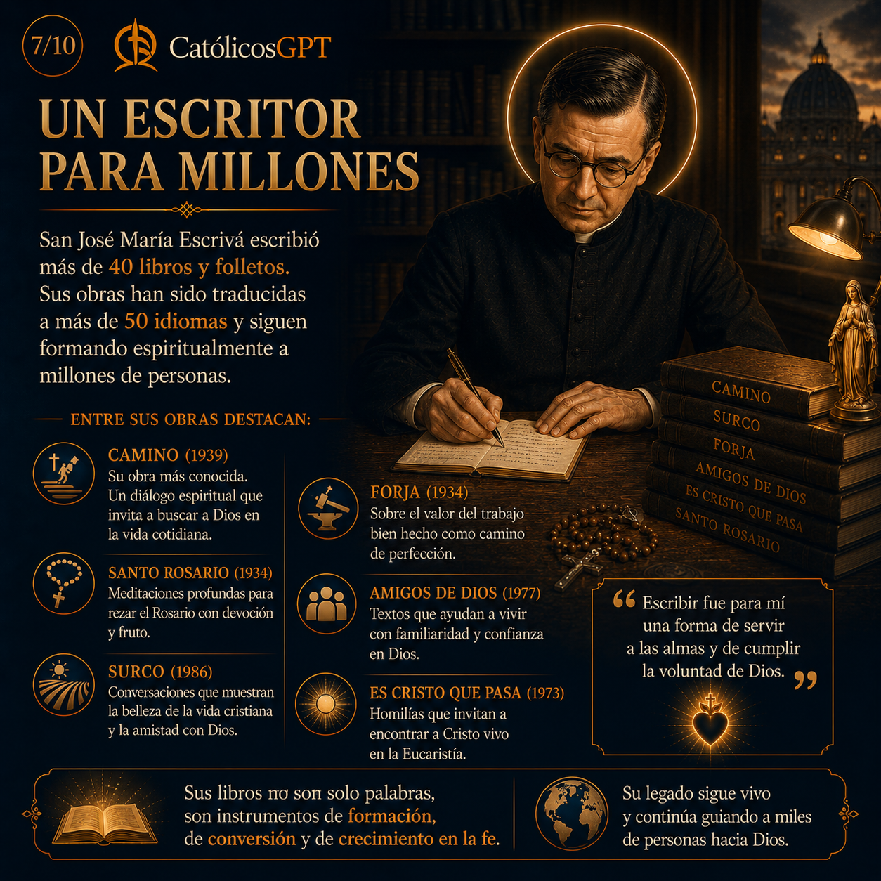 Biografía de San Josemaría Escrivá de Balaguer - Diapositiva 3