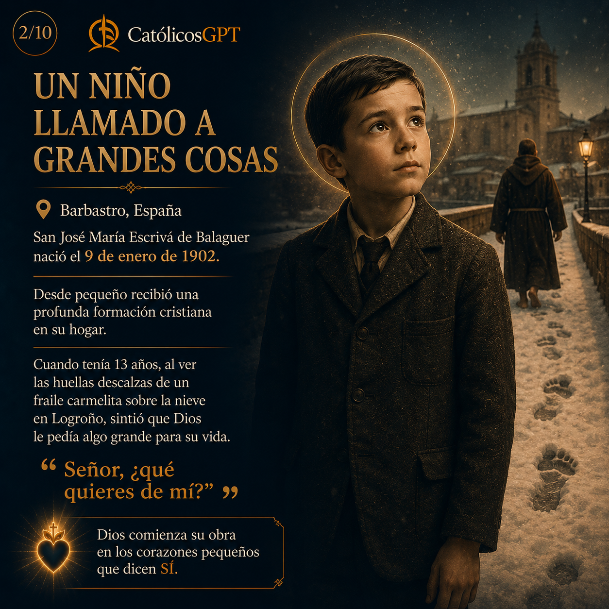 Biografía de San Josemaría Escrivá de Balaguer - Diapositiva 7
