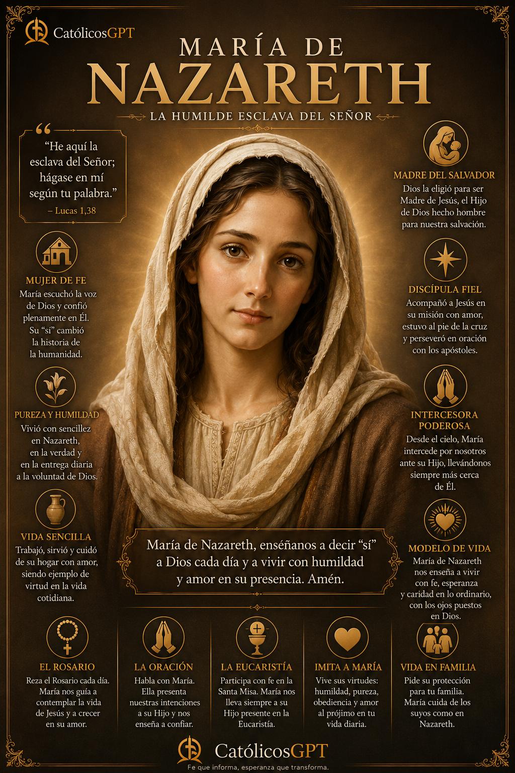 Advocaciones Virgen Maria | CatólicosGPT IA Católica - Diapositiva 6