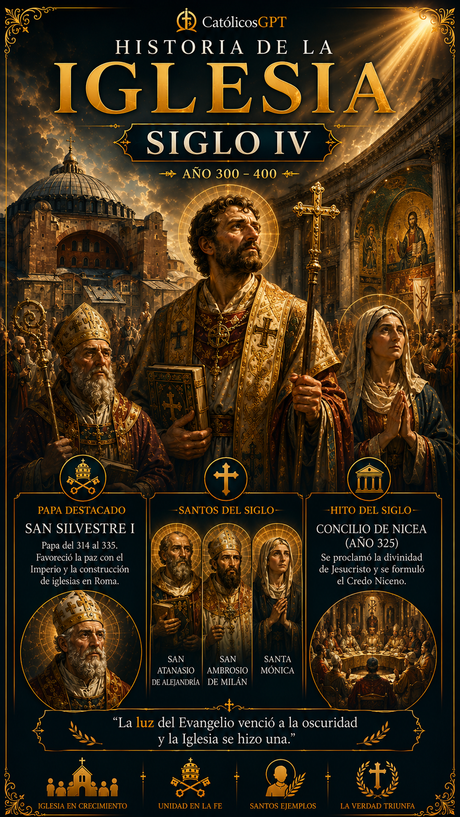 Historia de la Iglesia Siglos 1 -5 | CatólicosGPT IA Católica - Diapositiva 5