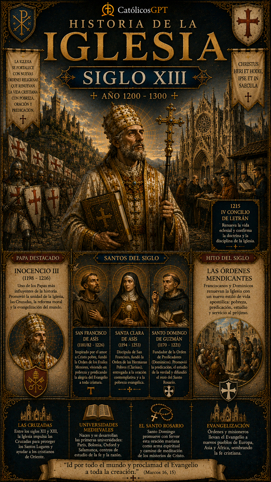 Historia de la Iglesia Siglos 11 -15 | CatólicosGPT IA Católica - Diapositiva 4