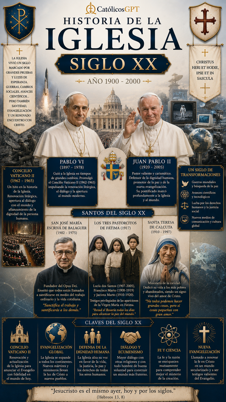 Infografia Siglos 16 -21 | CatólicosGPT IA Católica - Diapositiva 6