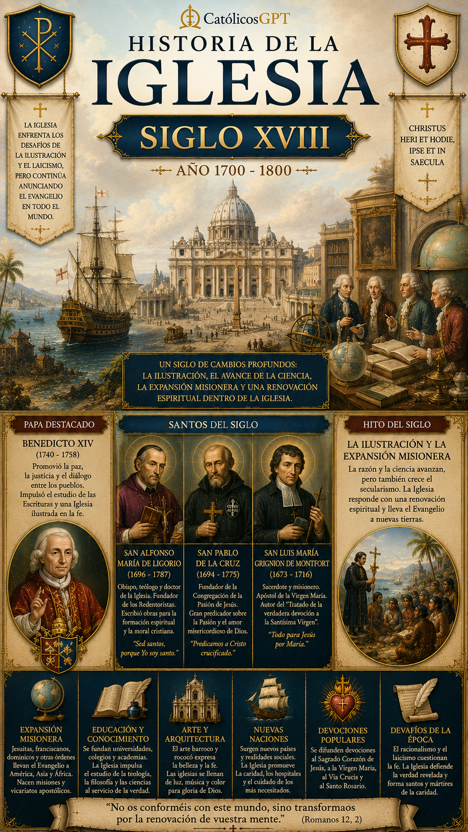 Infografia Siglos 16 -21 | CatólicosGPT IA Católica - Diapositiva 4