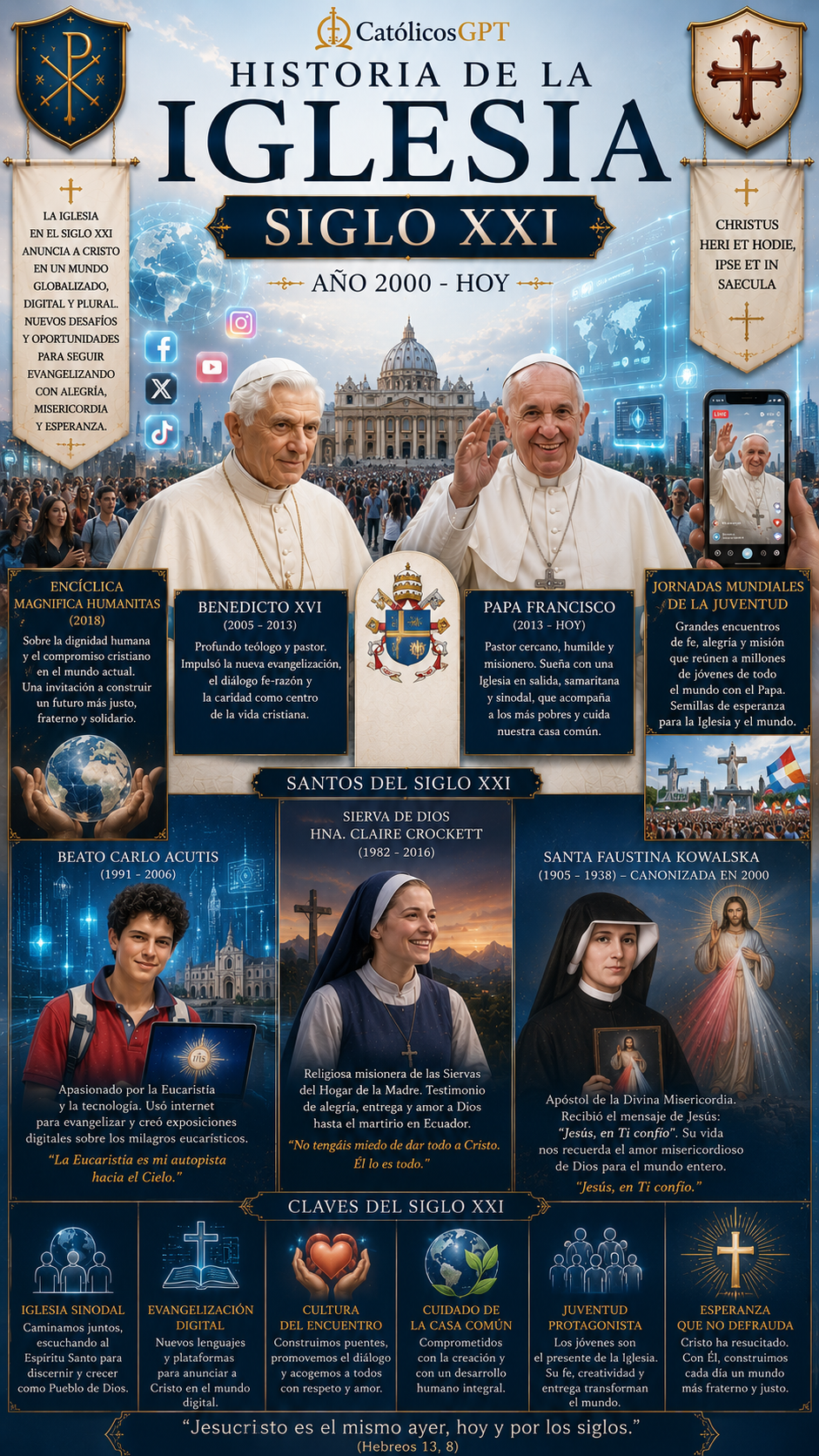 Infografia Siglos 16 -21 | CatólicosGPT IA Católica - Diapositiva 7