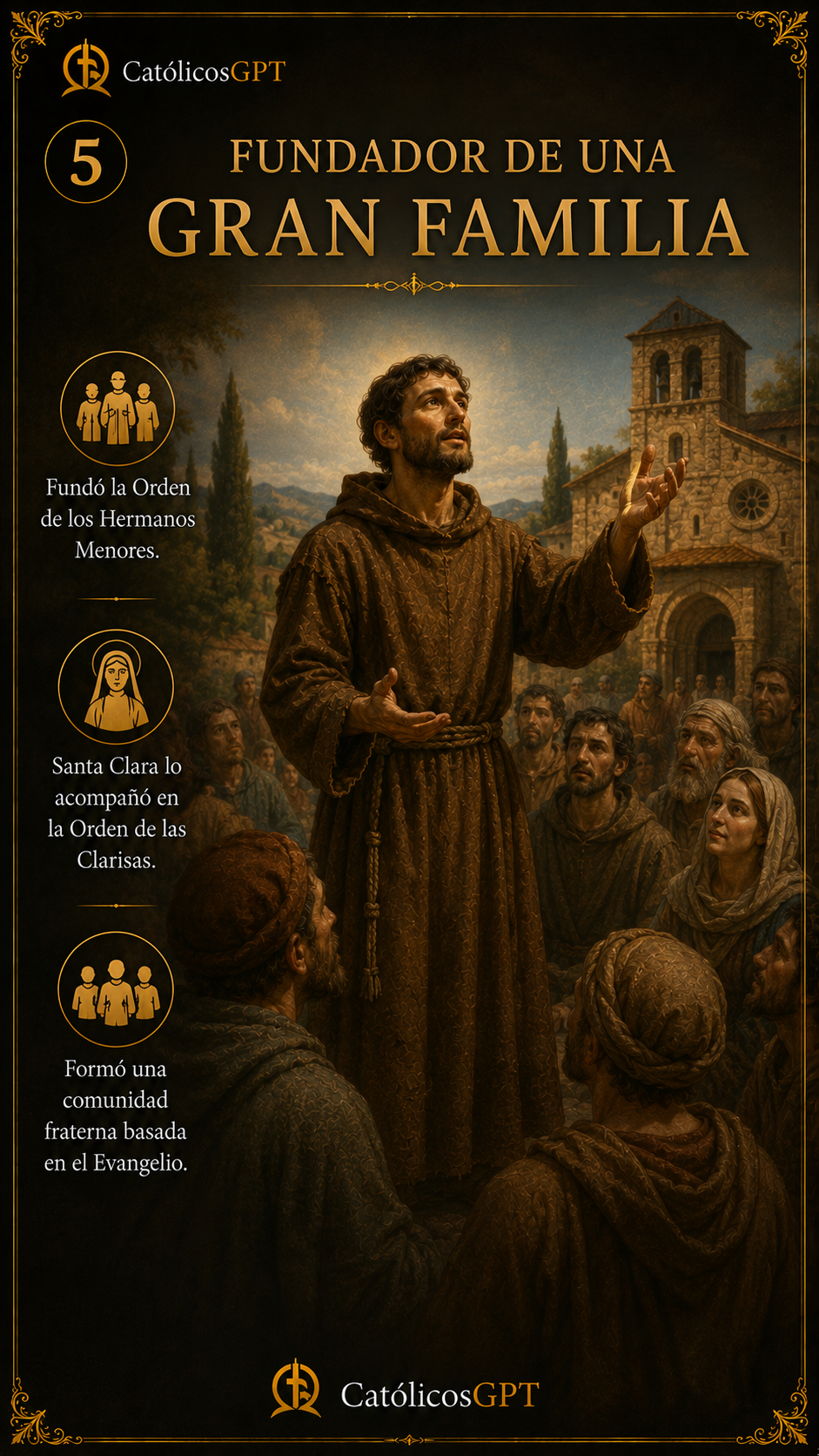 San Francisco de Asis | CatólicosGPT IA Católica - Diapositiva 5
