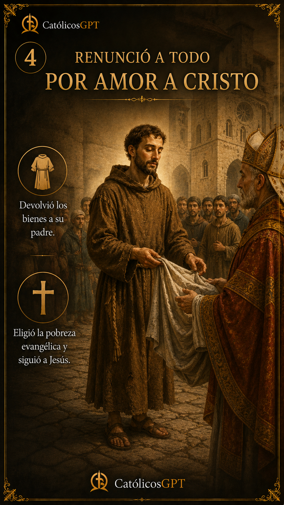 San Francisco de Asis | CatólicosGPT IA Católica - Diapositiva 2