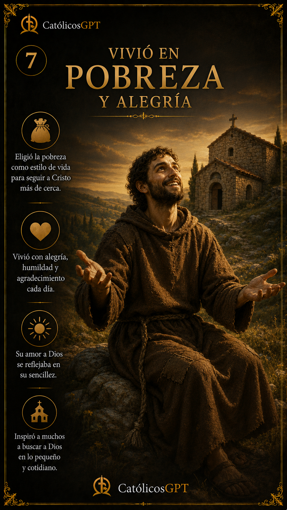 San Francisco de Asis | CatólicosGPT IA Católica - Diapositiva 9
