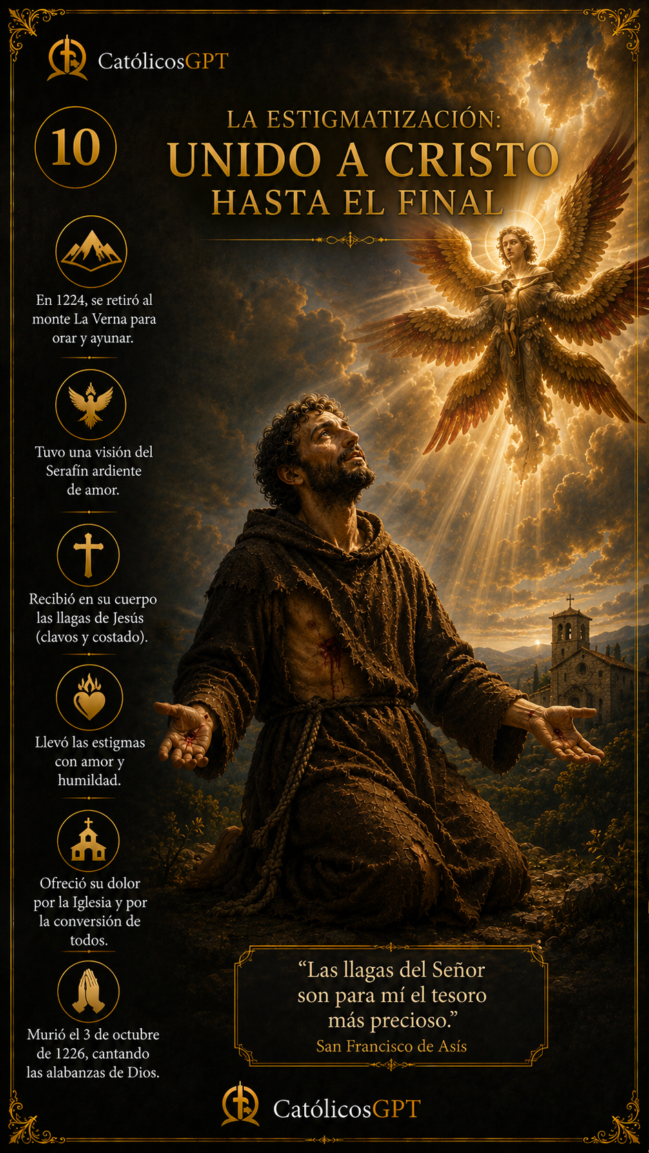 San Francisco de Asis | CatólicosGPT IA Católica - Diapositiva 10