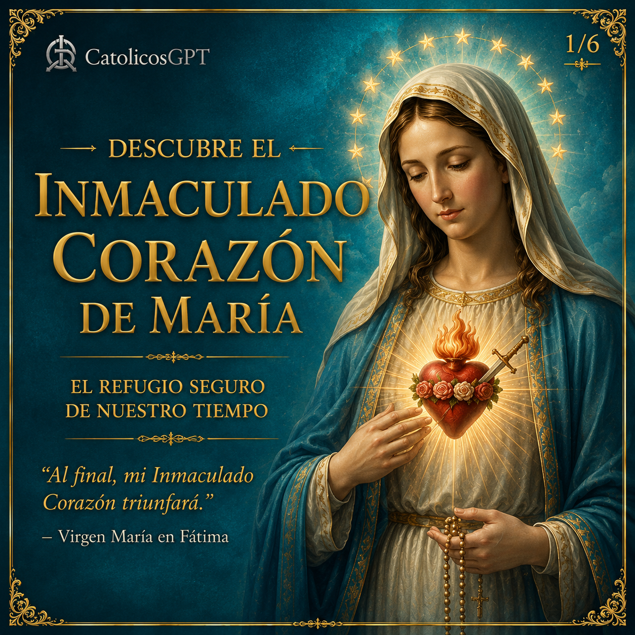 Inmaculado Corazon de Maria | CatólicosGPT IA Católica - Diapositiva 1