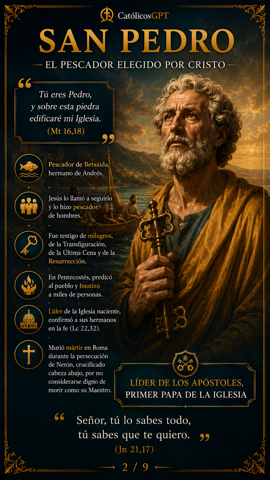 San Pedro y San Pablo | CatólicosGPT IA Católica - Diapositiva 3