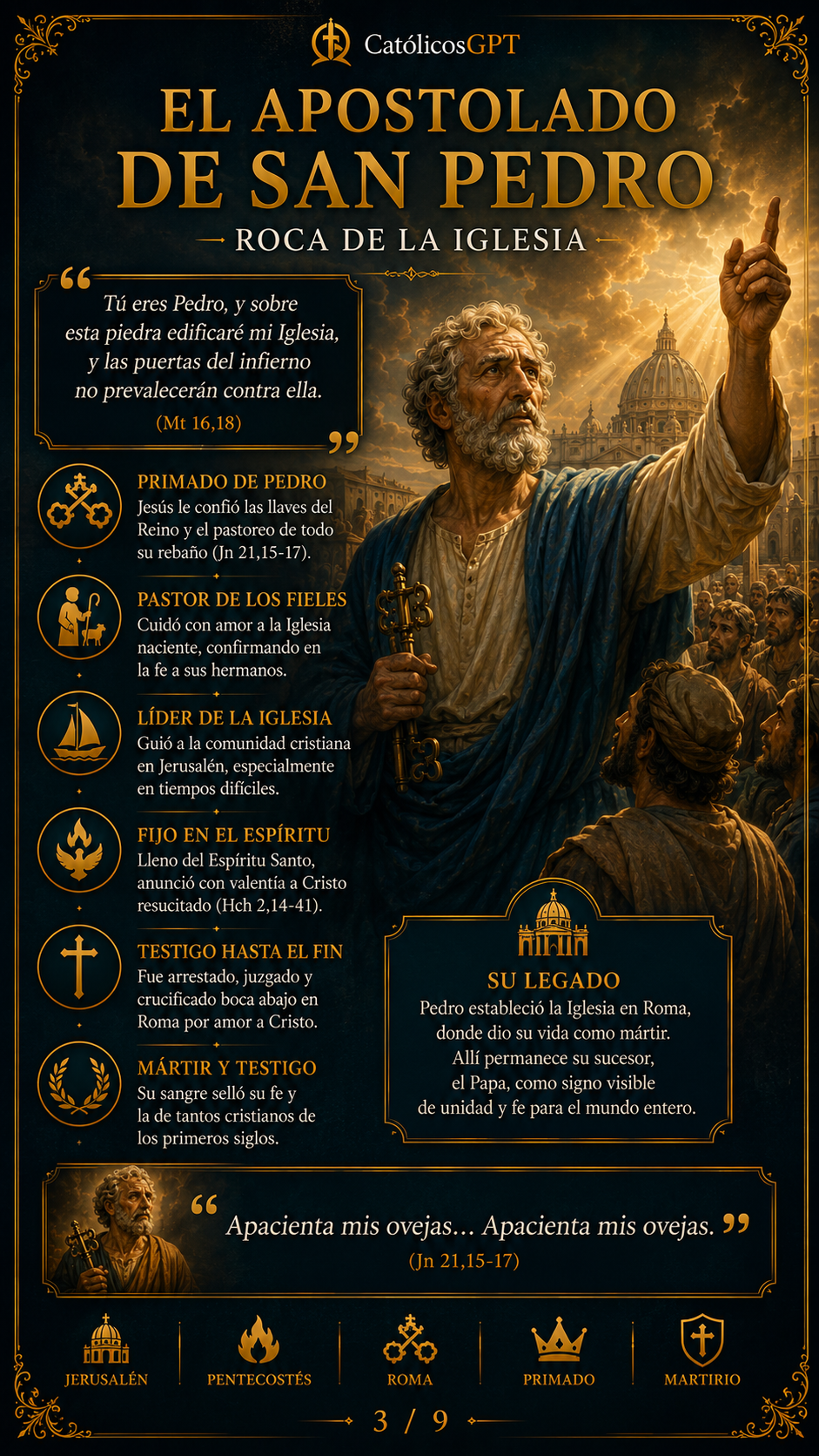 San Pedro y San Pablo | CatólicosGPT IA Católica - Diapositiva 4