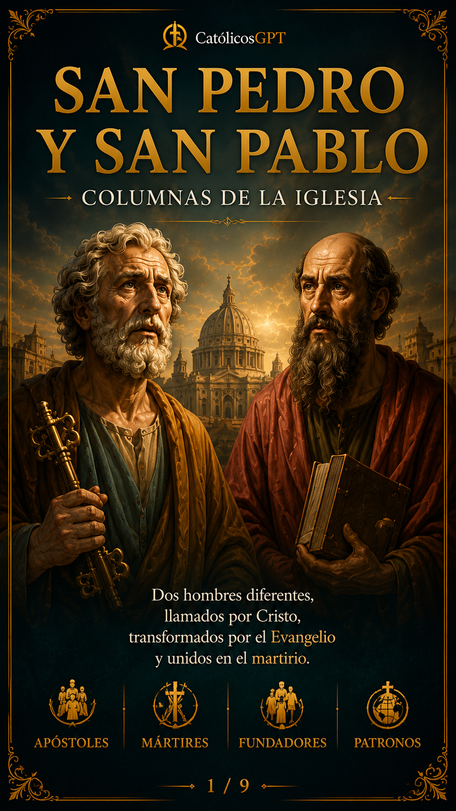 San Pedro y San Pablo | CatólicosGPT IA Católica - Diapositiva 2