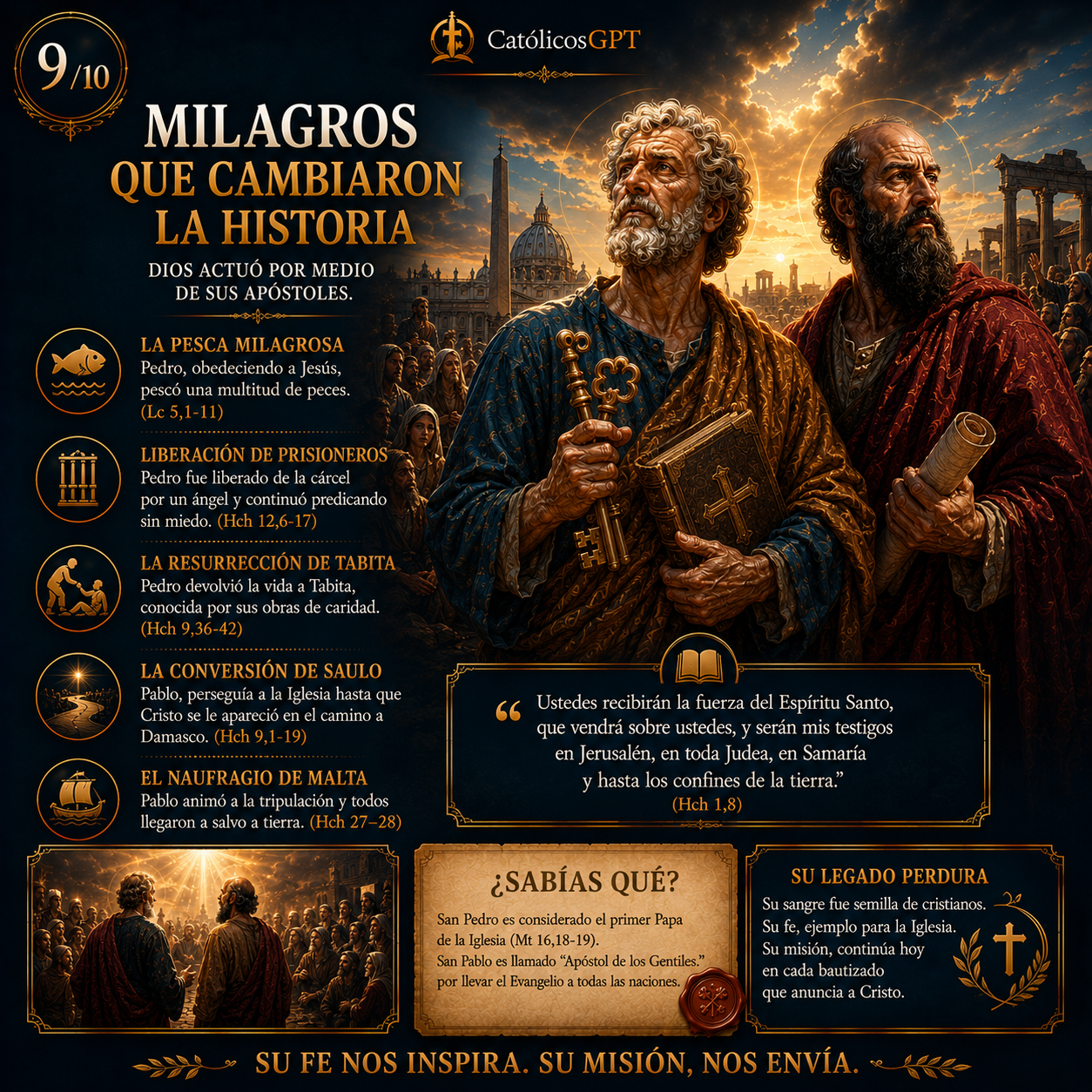 Apostolado San Pedro y San Pablo | CatólicosGPT IA Católica - Diapositiva 9