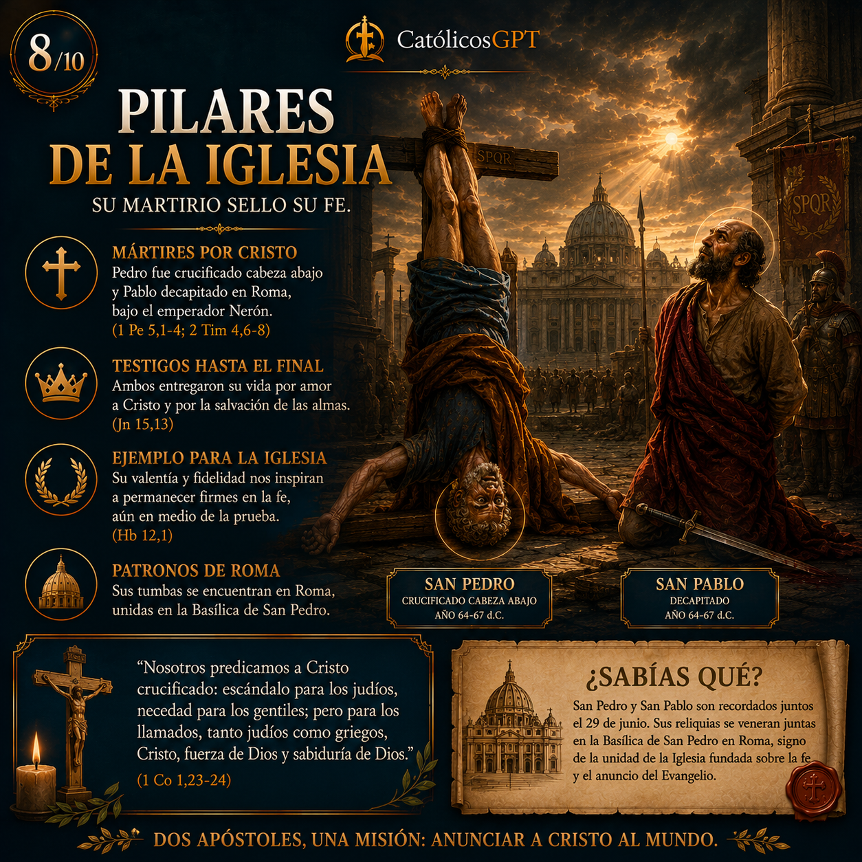 Apostolado San Pedro y San Pablo | CatólicosGPT IA Católica - Diapositiva 8