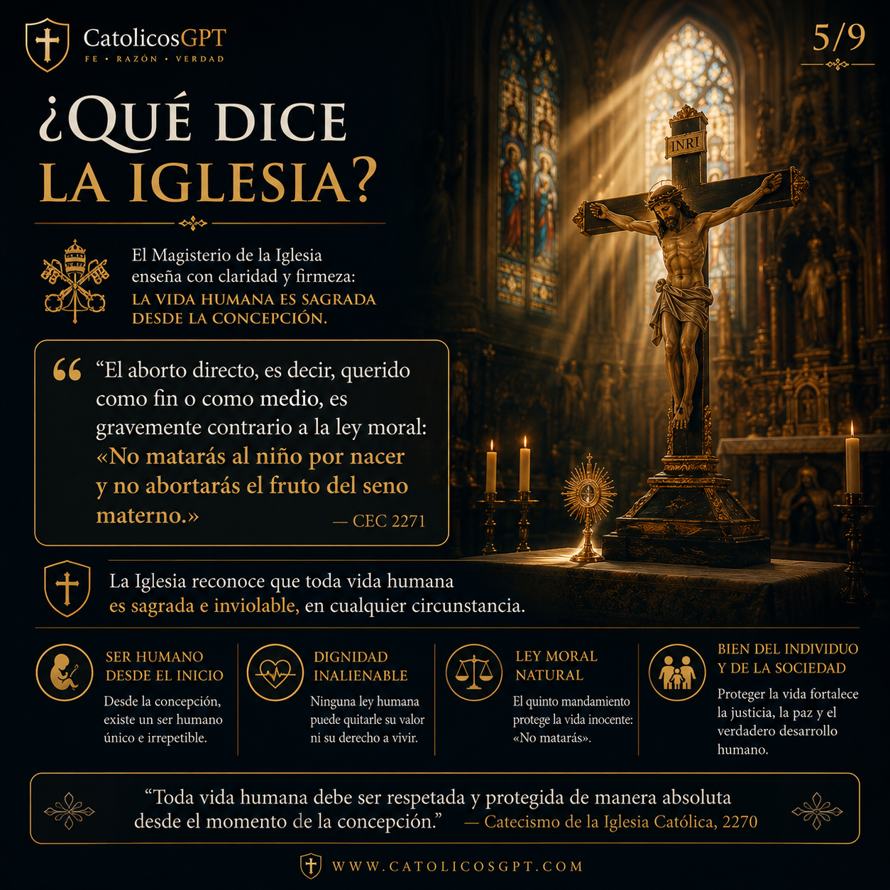 Refelxion sobre el Aborto Infografia | CatólicosGPT IA Católica - Diapositiva 6