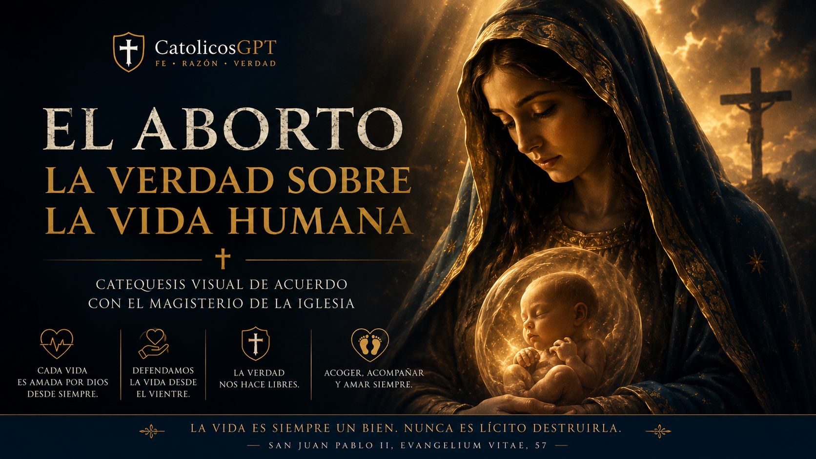 Refelxion sobre el Aborto Infografia | CatólicosGPT IA Católica - Diapositiva 1
