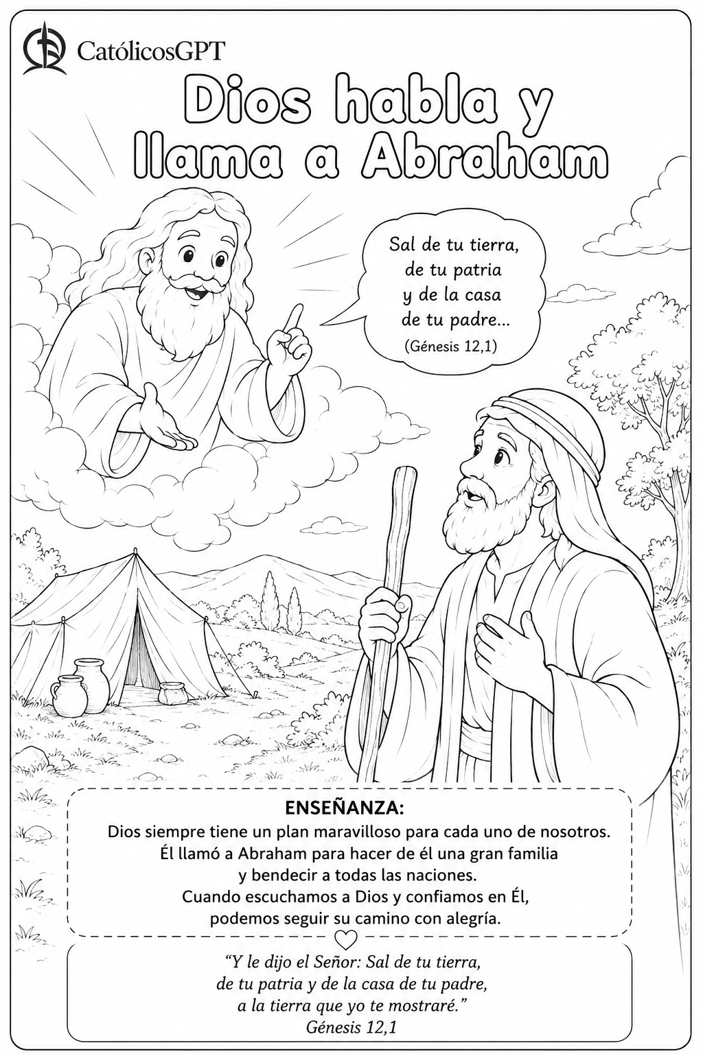 Abraham padre de las naciones | CatólicosGPT IA Católica - Diapositiva 1